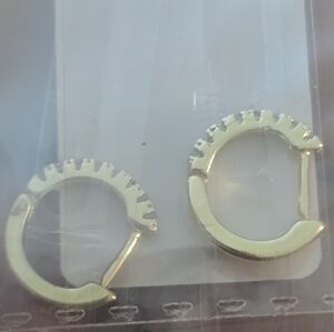 Adornia Gold Hoop Earrings Small Women New